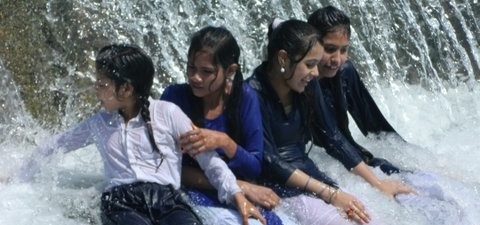 On an Outing to a Water Park
