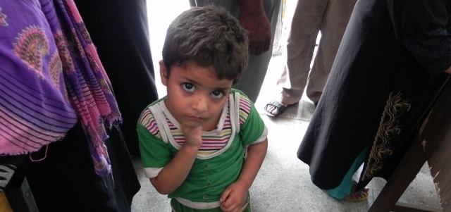Waiting to See the Doctor at a KHEL Medical Camp